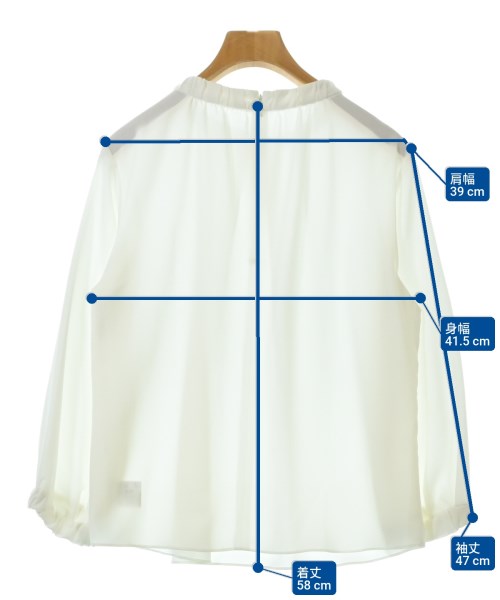 AMACA（アマカ）ブラウス 白 サイズ:38(M位) レディース/2200659839107