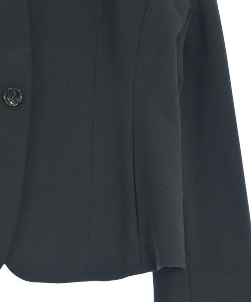 AMACA（アマカ）ノーカラージャケット 黒 サイズ:38(M位) レディース/2200666450029