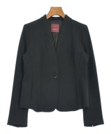 AMACA（アマカ）ノーカラージャケット 黒 サイズ:38(M位) レディース/2200666450029