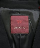 AMACA（アマカ）ノーカラージャケット 黒 サイズ:38(M位) レディース/2200666450029