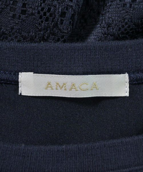 AMACA（アマカ）Tシャツ・カットソー 紺 サイズ:40(M位) レディース/2200725648251