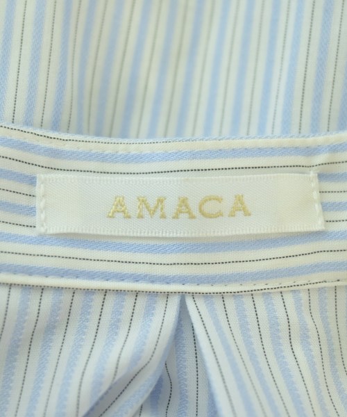 AMACA（アマカ）カジュアルシャツ 青 サイズ:38(M位) レディース/2200720390063