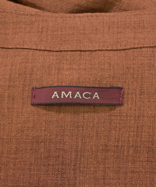 AMACA（アマカ）カジュアルシャツ 茶 サイズ:40(M位) レディース/2200719261121