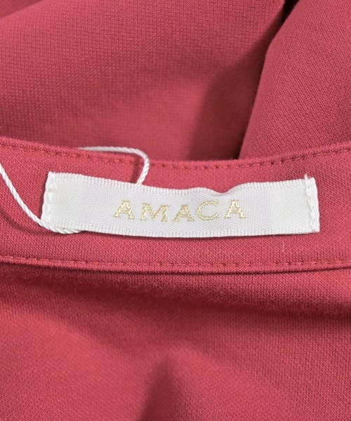 AMACA（アマカ）ブラウス 赤 サイズ:38(M位) レディース/2200682891172