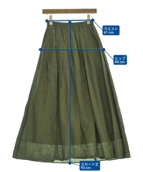 EPOCA THE SHOP（エポカザショップ）ロング・マキシ丈スカート カーキ サイズ:38(M位) レディース/2200639534084