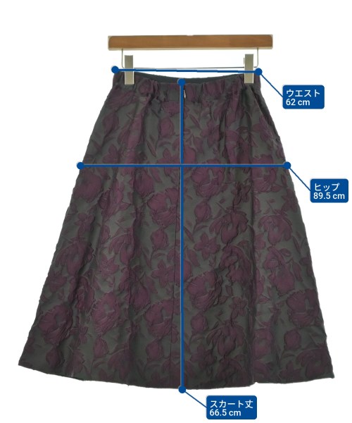 EPOCA THE SHOP（エポカザショップ）ひざ丈スカート グレー サイズ:38(M位) レディース/2200639021010