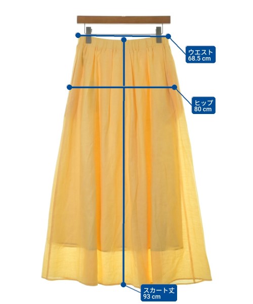 EPOCA THE SHOP（エポカザショップ）ロング・マキシ丈スカート 黄 サイズ:38(M位) レディース/2200666127044