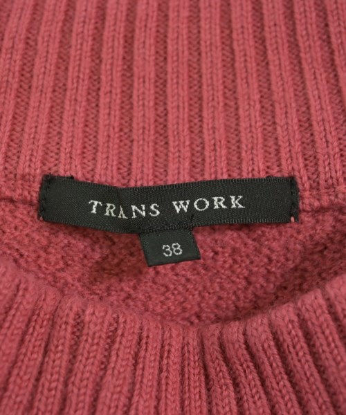 TRANS WORK（トランスワーク）ニット・セーター 赤 サイズ:38(M位) レディース/2200633633097