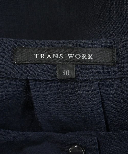 TRANS WORK（トランスワーク）ブラウス 紺 サイズ:40(M位) レディース/2200634984068