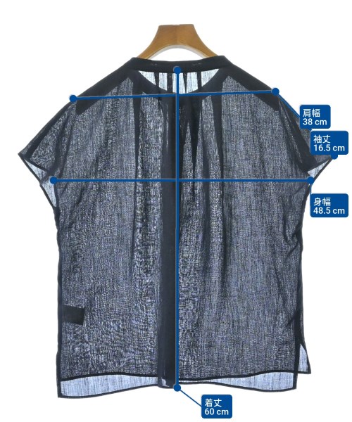 TRANS WORK（トランスワーク）ブラウス 紺 サイズ:40(M位) レディース/2200634984068