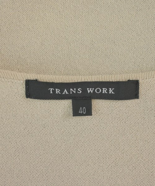 TRANS WORK（トランスワーク）カーディガン ベージュ サイズ:40(M位) レディース/2200620375108
