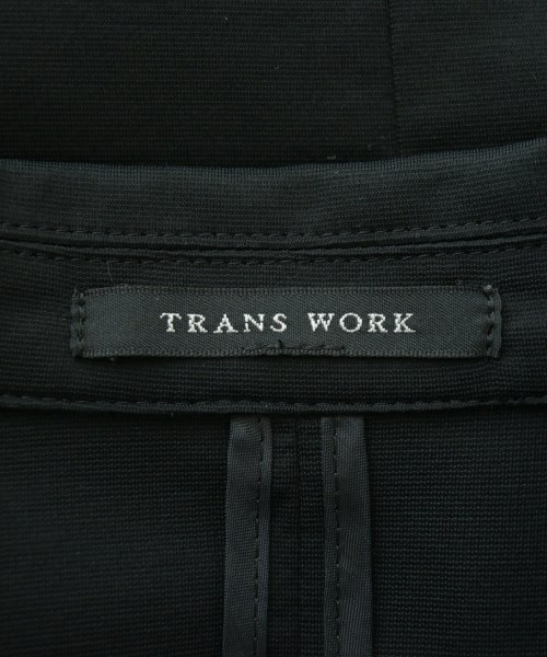 TRANS WORK（トランスワーク）テーラードジャケット 黒 サイズ:42(L位) レディース/2200620375160