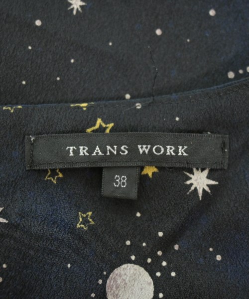 TRANS WORK（トランスワーク）ブラウス 紺 サイズ:38(M位) レディース/2200616928066