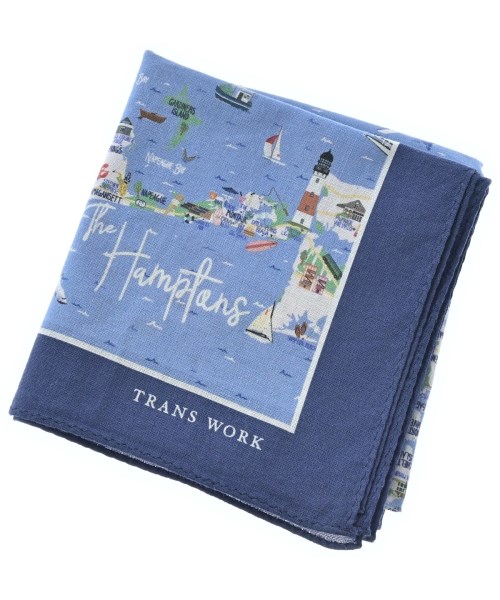 TRANS WORK(トランスワーク)バンダナ・スカーフ 青 サイズ:-/2200674014053