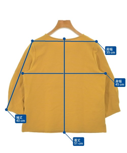 TRANS WORK（トランスワーク）Tシャツ・カットソー 黄 サイズ:38(M位) レディース/2200691289144