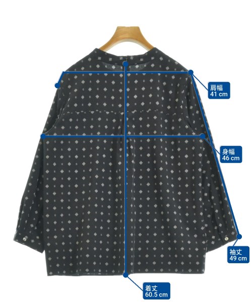 TRANS WORK（トランスワーク）ブラウス 黒 サイズ:40(M位) レディース/2200653564067