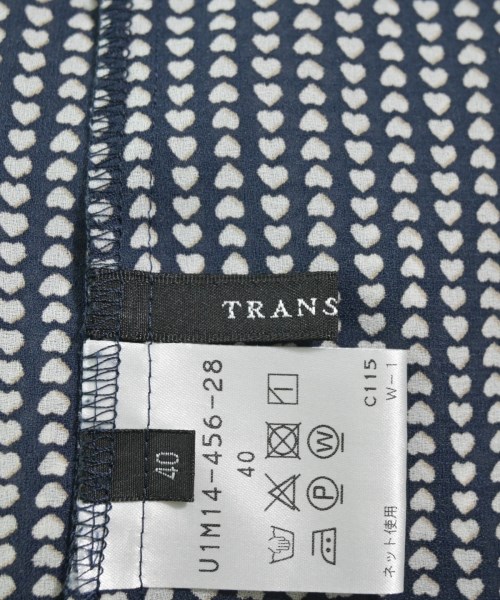 TRANS WORK（トランスワーク）ブラウス 紺 サイズ:40(M位) レディース/2200653564074