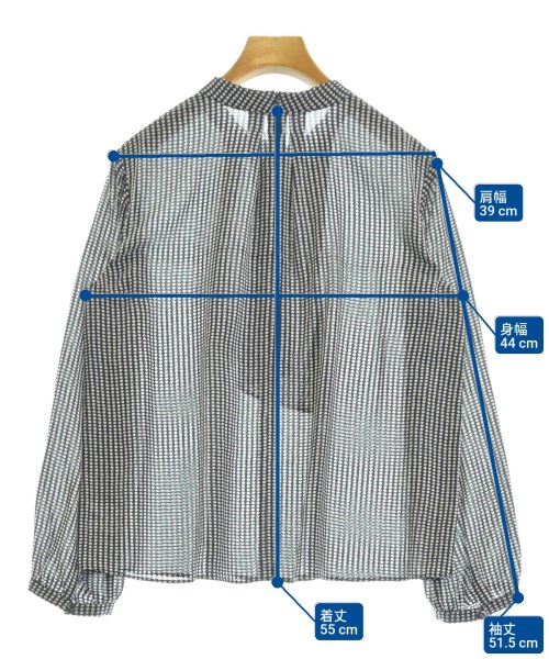 TRANS WORK（トランスワーク）ブラウス 紺 サイズ:40(M位) レディース/2200653564074