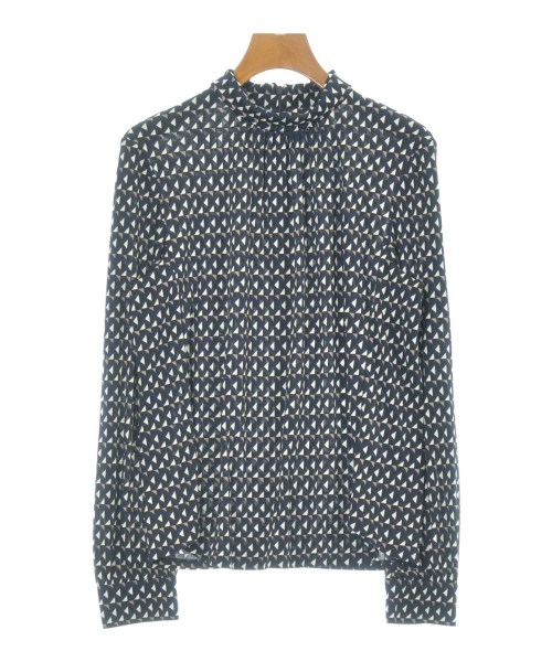 TRANS WORK(トランスワーク)ブラウス 紺 サイズ:40(M位)/2200653564081
