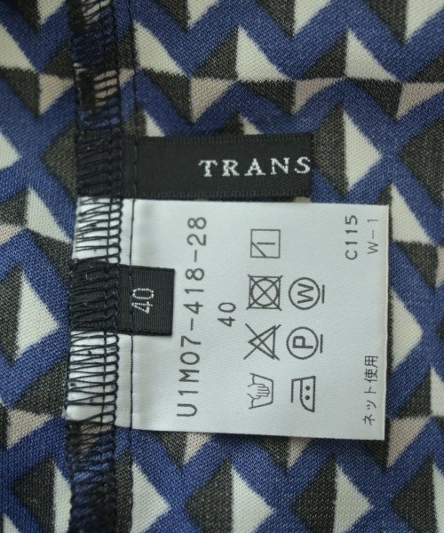 TRANS WORK（トランスワーク）ブラウス 紺 サイズ:40(M位) レディース/2200653564081
