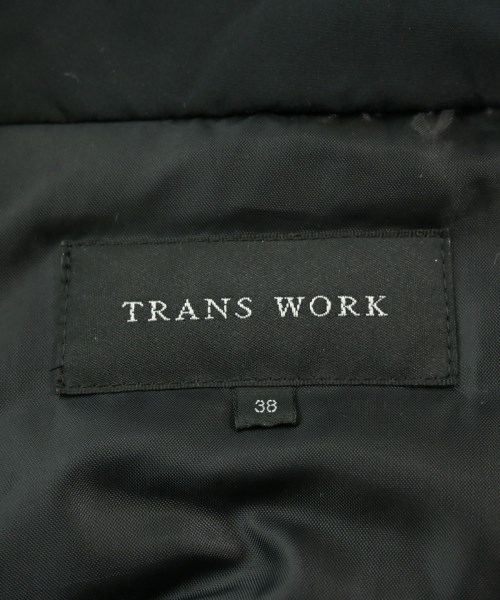 TRANS WORK（トランスワーク）ダウンジャケット/ダウンベスト 黒 サイズ:38(M位) レディース/2200668161039