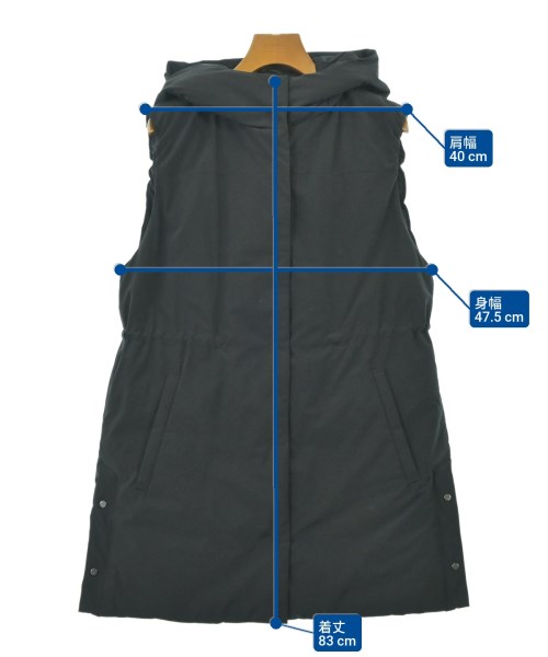 TRANS WORK（トランスワーク）ダウンジャケット/ダウンベスト 黒 サイズ:38(M位) レディース/2200668161039