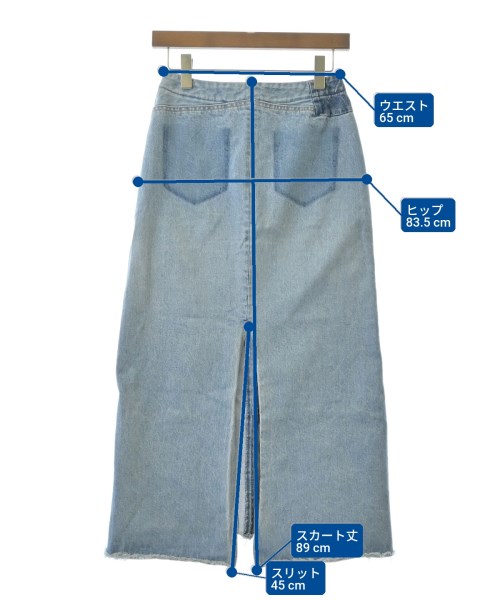 AKANE UTSUNOMIYA（アカネウツノミヤ）ロング・マキシ丈スカート 青 サイズ:36(S位) レディース/2200622380032