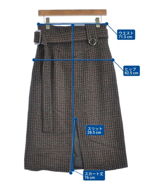 AKANE UTSUNOMIYA（アカネウツノミヤ）ロング・マキシ丈スカート 黒 サイズ:38(M位) レディース/2200615353227