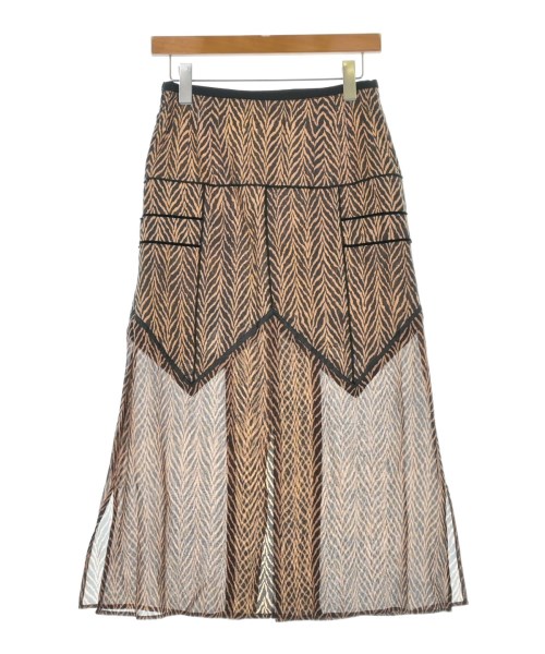 AKANE UTSUNOMIYA（アカネウツノミヤ）ロング・マキシ丈スカート 茶 サイズ:36(S位) レディース/2200617302155