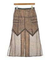 AKANE UTSUNOMIYA（アカネウツノミヤ）ロング・マキシ丈スカート 茶 サイズ:36(S位) レディース/2200617302155