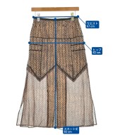 AKANE UTSUNOMIYA（アカネウツノミヤ）ロング・マキシ丈スカート 茶 サイズ:36(S位) レディース/2200617302155