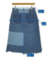 AKANE UTSUNOMIYA（アカネウツノミヤ）ひざ丈スカート 青 サイズ:38(M位) レディース/2200679028024