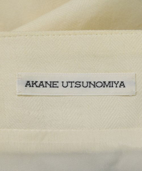 AKANE UTSUNOMIYA（アカネウツノミヤ）ひざ丈スカート 白 サイズ:36(S位) レディース/2200677842479