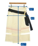 AKANE UTSUNOMIYA（アカネウツノミヤ）ひざ丈スカート 白 サイズ:36(S位) レディース/2200677842479