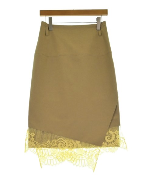 AKANE UTSUNOMIYA(アカネウツノミヤ)ひざ丈スカート ベージュ サイズ:36(S位)/2200658672019