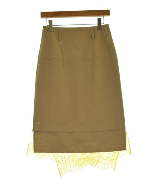 AKANE UTSUNOMIYA（アカネウツノミヤ）ひざ丈スカート ベージュ サイズ:36(S位) レディース/2200658672019