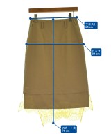 AKANE UTSUNOMIYA（アカネウツノミヤ）ひざ丈スカート ベージュ サイズ:36(S位) レディース/2200658672019