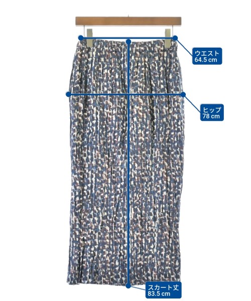 AKANE UTSUNOMIYA（アカネウツノミヤ）ロング・マキシ丈スカート 紺 サイズ:38(M位) レディース/2200656373253