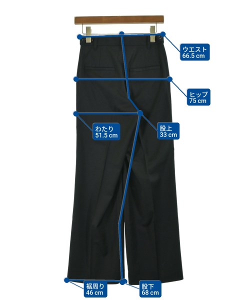 AubeL（オーベル）スラックス 黒 サイズ:36(S位) レディース/2200641033117