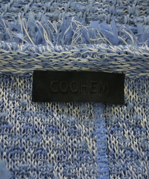 Coohem（コーヘン）ノーカラージャケット 青 サイズ:M レディース/2200673346070
