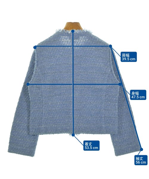 Coohem（コーヘン）ノーカラージャケット 青 サイズ:M レディース/2200673346070