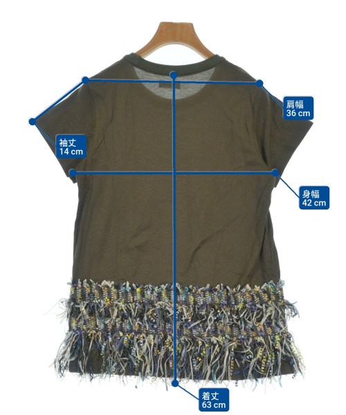 Coohem（コーヘン）Tシャツ・カットソー カーキ サイズ:36(S位) レディース/2200686177227