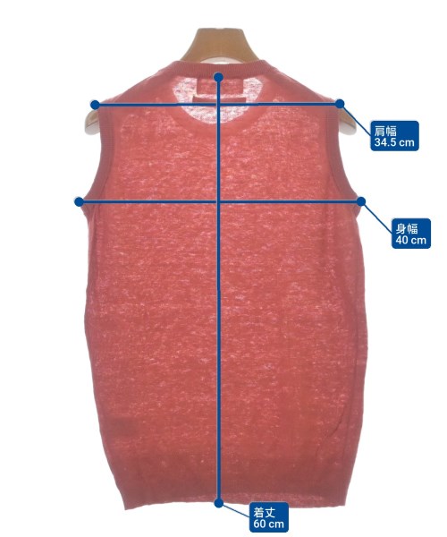 equo（エクオ）ベスト/ノースリーブ オレンジ サイズ:-(M位) レディース/2200663813223