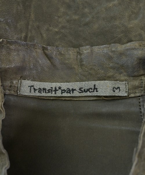 TRANSIT PAR-SUCH（トランジットパーサッチ）その他 カーキ サイズ:3(L位) レディース/2200615351322