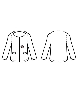 Rails（レイルズ）ノーカラージャケット 黒 サイズ:M レディース/2200633067021