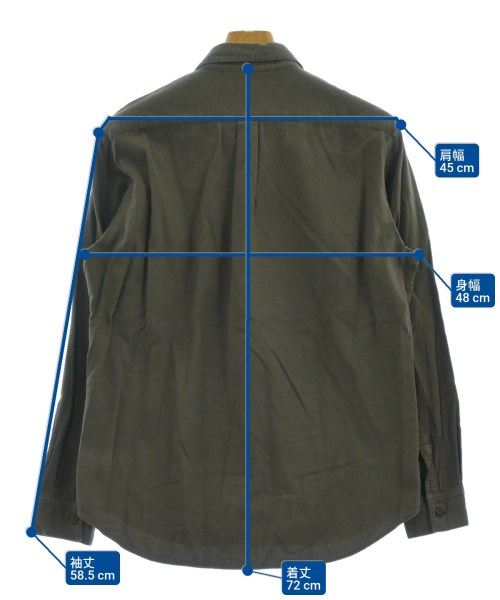 evam eva（エヴァムエヴァ）カジュアルシャツ グレー サイズ:1(S位) メンズ/2200613363181