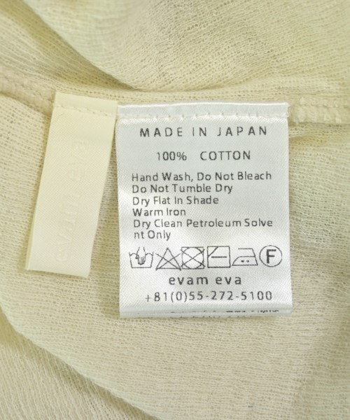 evam eva（エヴァムエヴァ）Tシャツ・カットソー 白 サイズ:M レディース/2200700453061