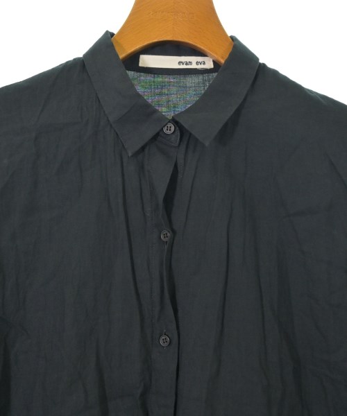 evam eva（エヴァムエヴァ）カジュアルシャツ 黒 サイズ:F レディース/2200643076235