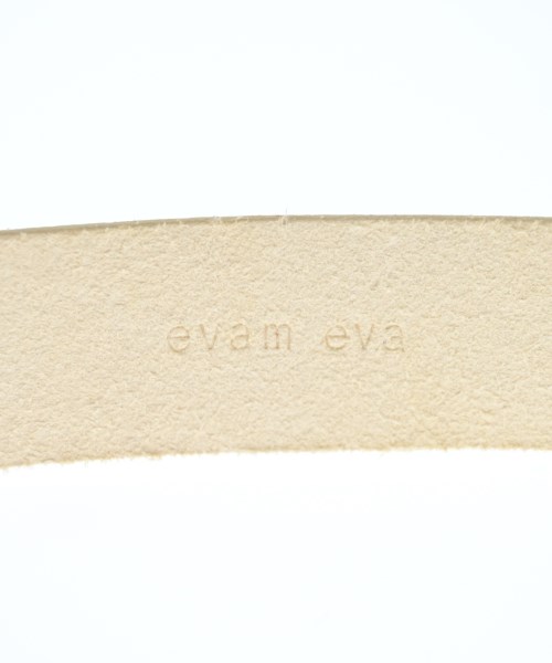 evam eva（エヴァムエヴァ）ベルト 白 サイズ:- レディース/2200702704192