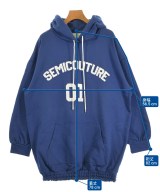 SEMI-COUTURE（セミクチュール）パーカー 青 サイズ:M レディース/2200611712165